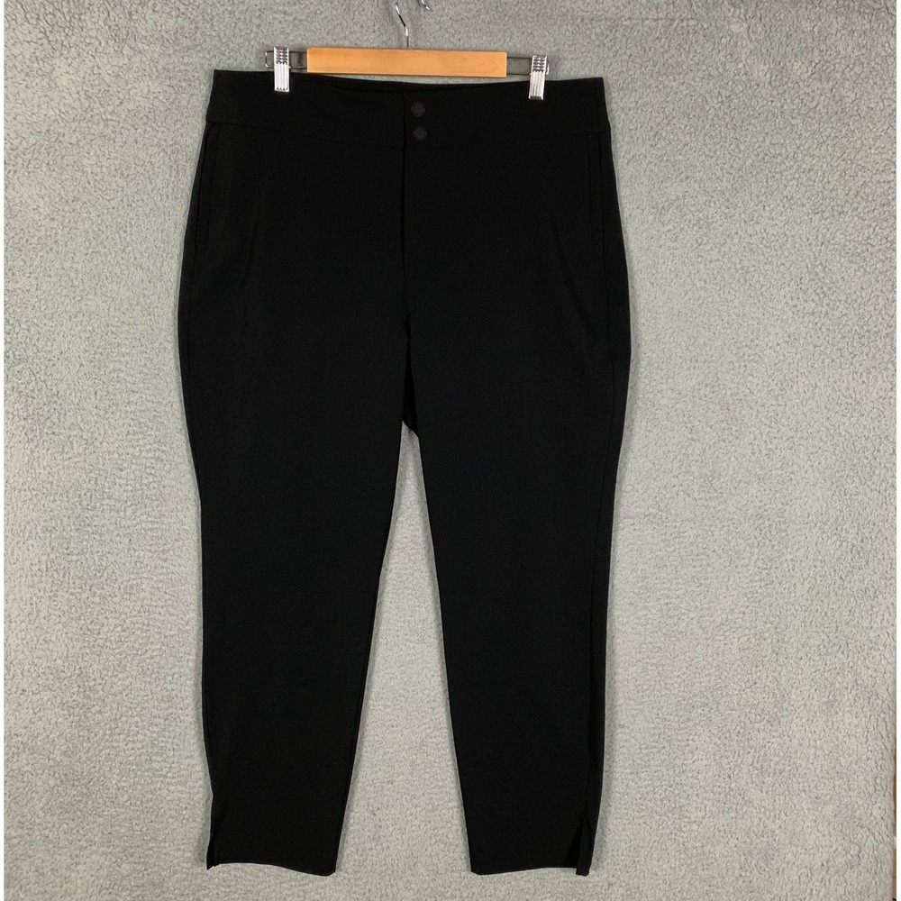 Eddie Bauer Travex Hiking Pants Womens 16 Black‎ Stretch Outdoor
